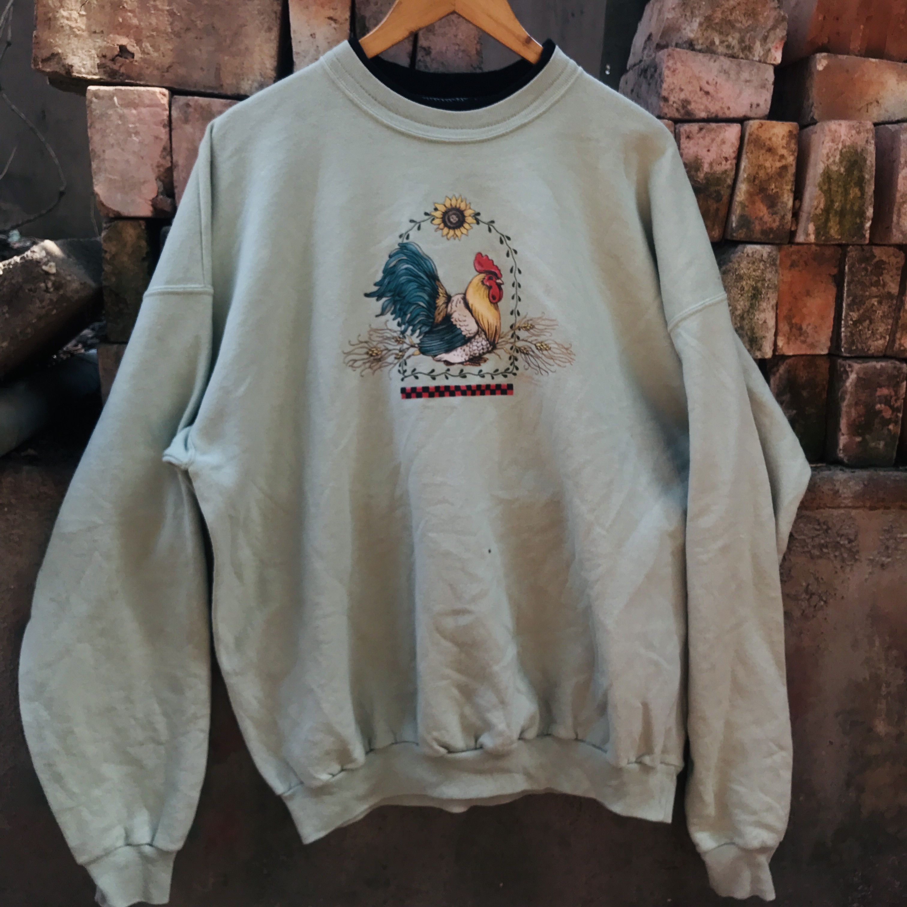 Vintage Vintage Double Neck Line Sweatshirt Size US L / EU 52-54 / 3 - 1 Thumbnail