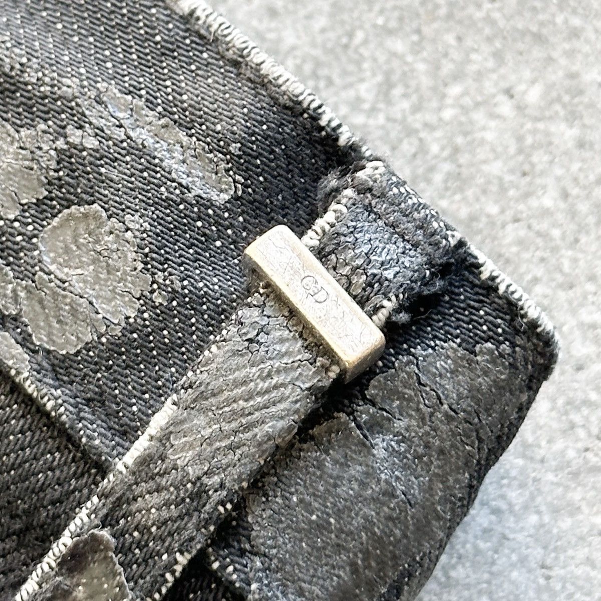 Dior Dior THRASHED AW03 “LUSTER” BORO Waxed Repair Denim By Hedi Size US 32 / EU 48 - 15 Thumbnail