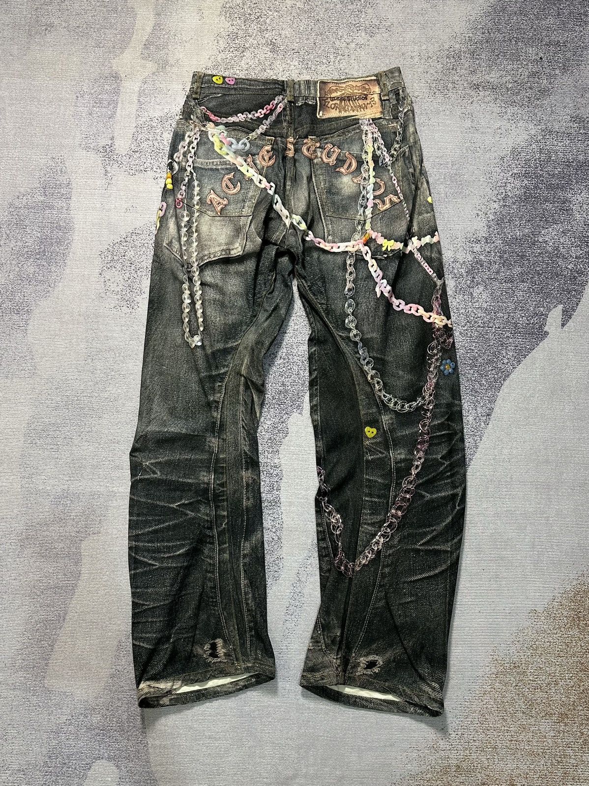 Acne Studios Acne Studios SS25 Candy Chain 3D Printed Vintage Wash 44 Size US 30 / EU 46 - 7 Thumbnail