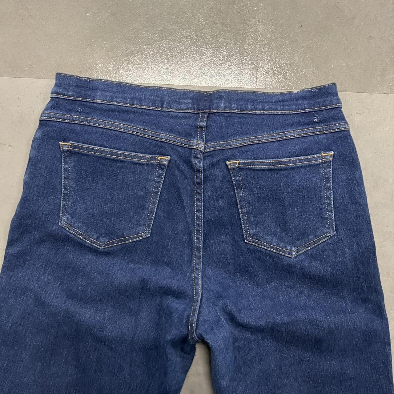 Vintage Vintage Y2K/2000s Blue dark wash Straight leg Denim jeans ! Size US 32 / EU 48 - 7 Thumbnail