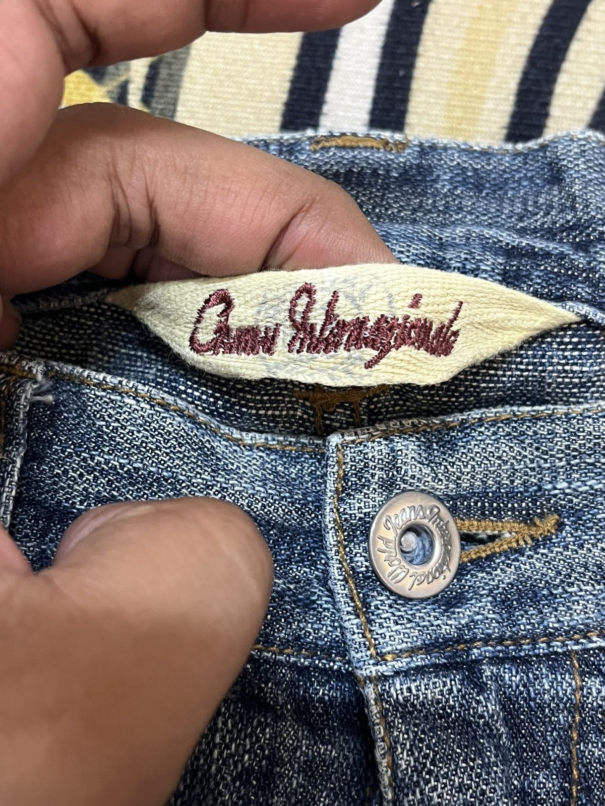 Japanese Brand × Vintage Vintage Japanese Brand Baggy Grunhe Distressed Denim Size US 30 / EU 46 - 9 Thumbnail