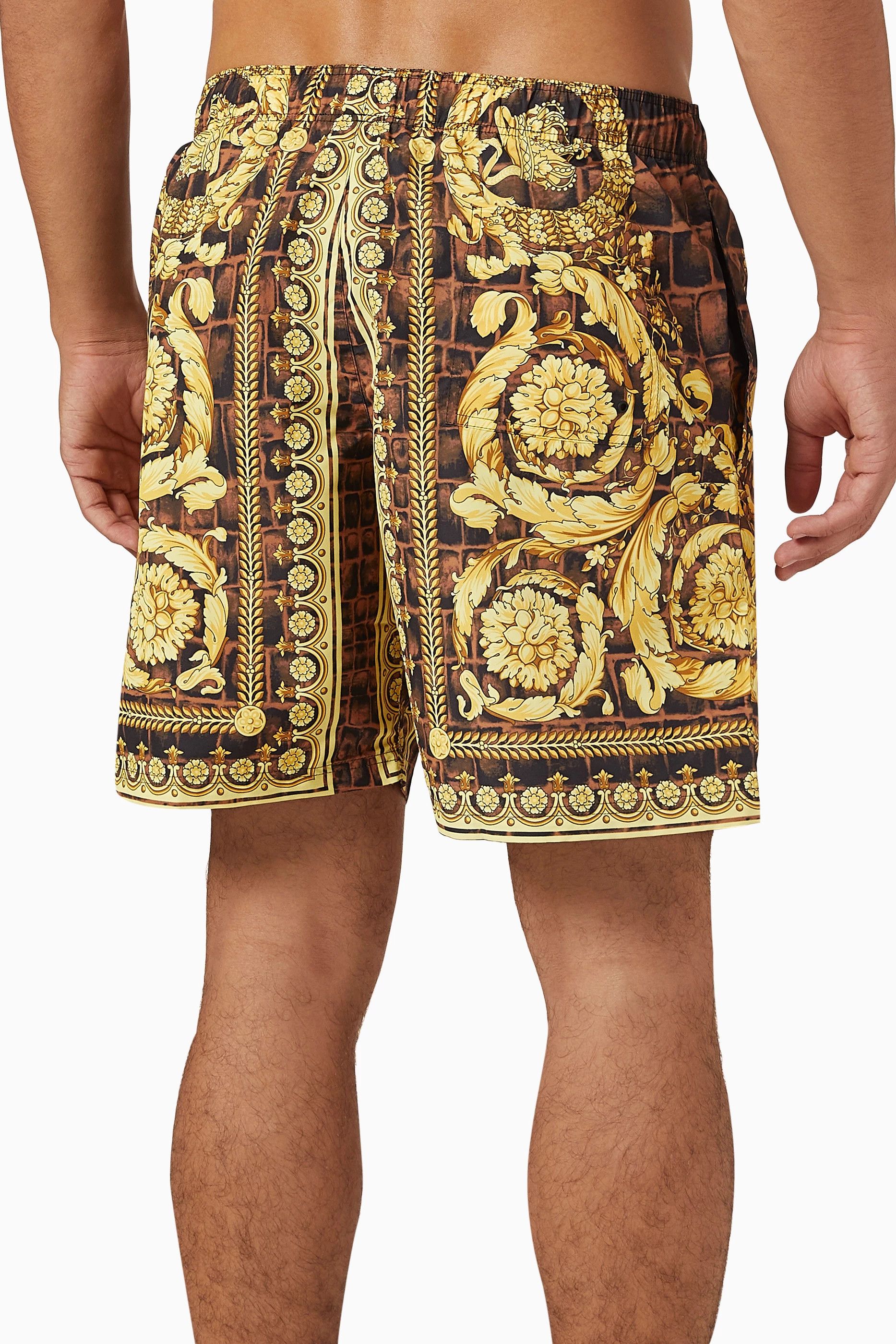 Versace VERSACE barocco baroque print swim shorts 4 Medium trunks Size US 32 / EU 48 - 3 Thumbnail