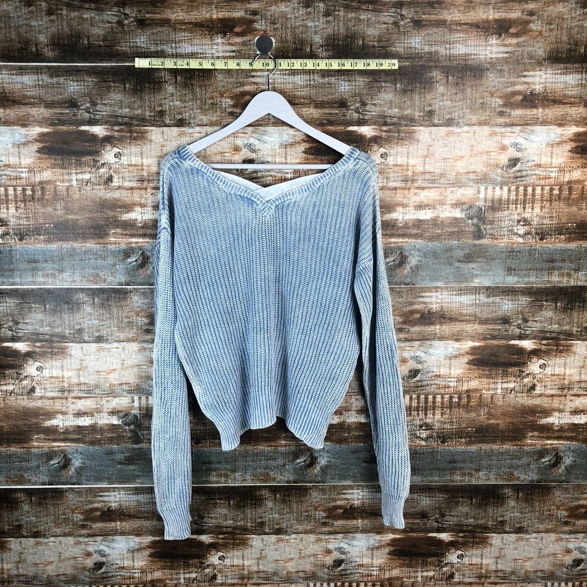 Homespun Knitwear × Japanese Brand Joky Gal Blue faded Knitwear #A1984 Size M / US 6-8 / IT 42-44 - 12 Thumbnail