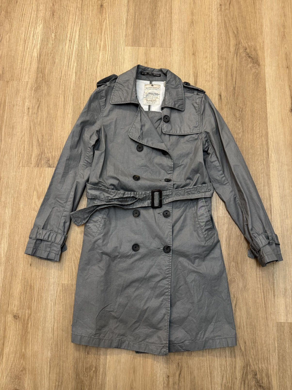 Maison Scotch Maison Scotch & Soda Double Breasted Trench Coat 2 S/M Size S / US 4 / IT 40 - 1 Thumbnail