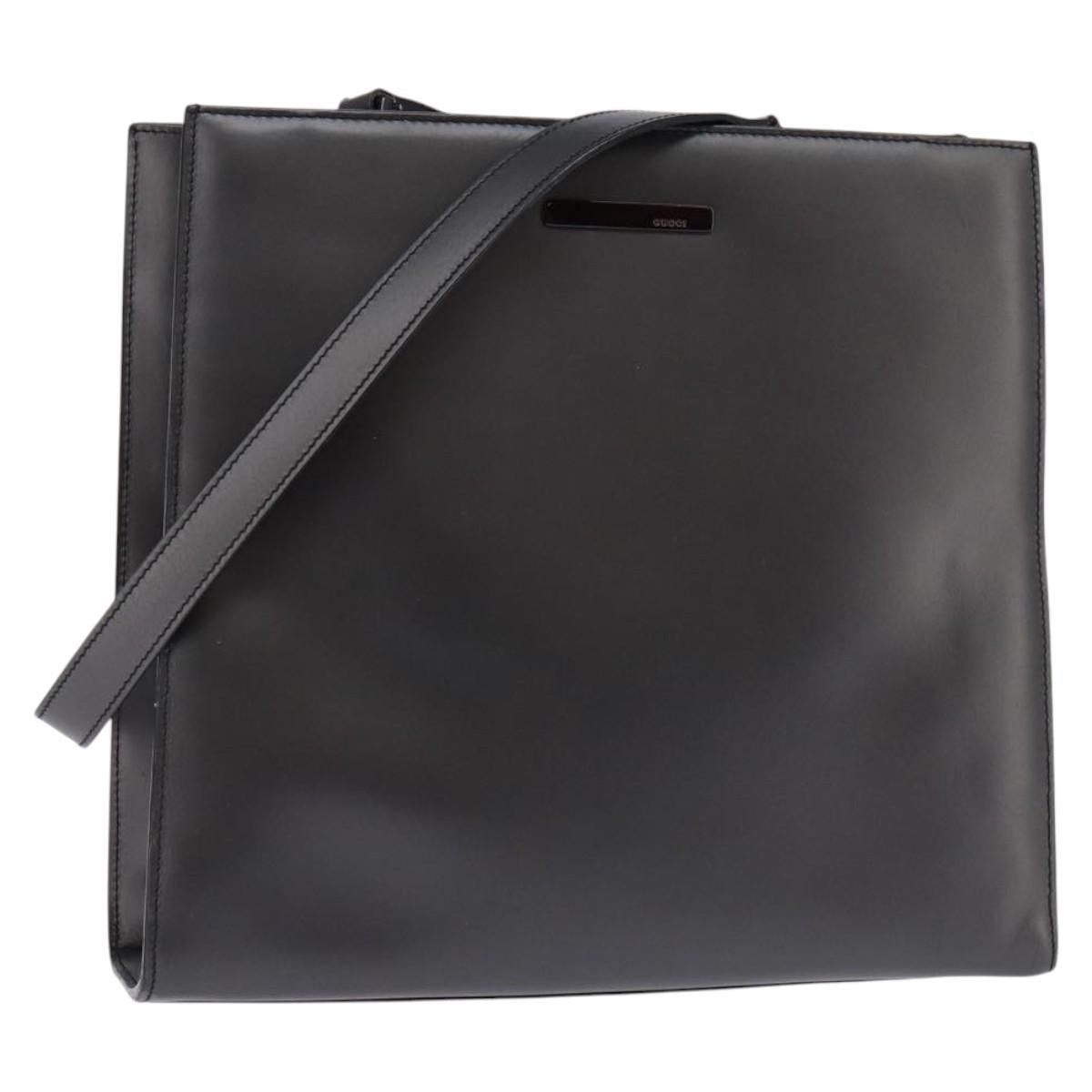 GUCCI Hand Bag Leather Black 001 2058 1853 6