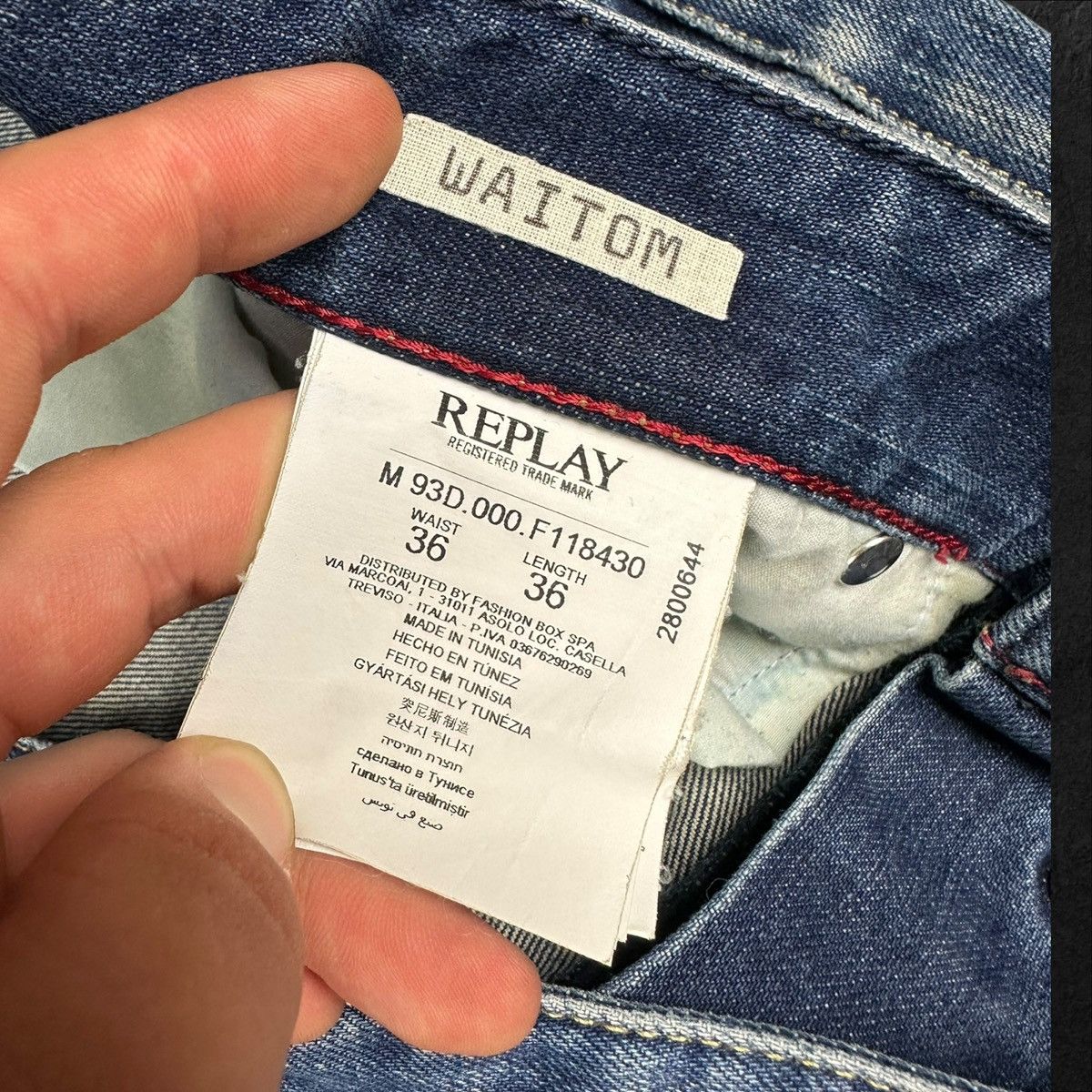 Replay × Vintage Vintage Replay The Blue Jeans Manufacture Denim Pants Size US 36 / EU 52 - 10 Thumbnail