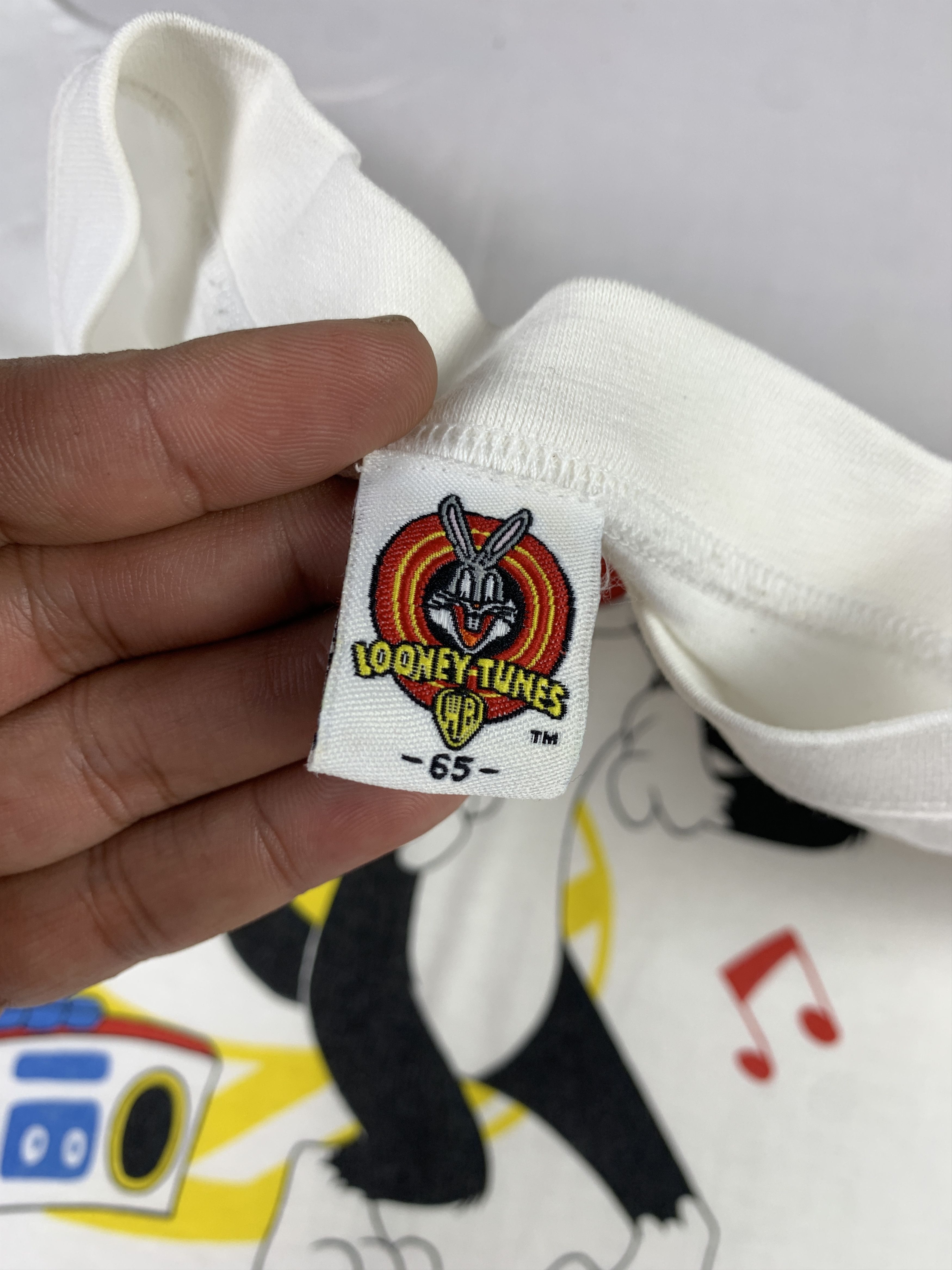Cartoon Network 1998 Sylvester by Looney Tunes White Baby Tee (XS) Size XS / US 0-2 / IT 36-38 - 7 Thumbnail