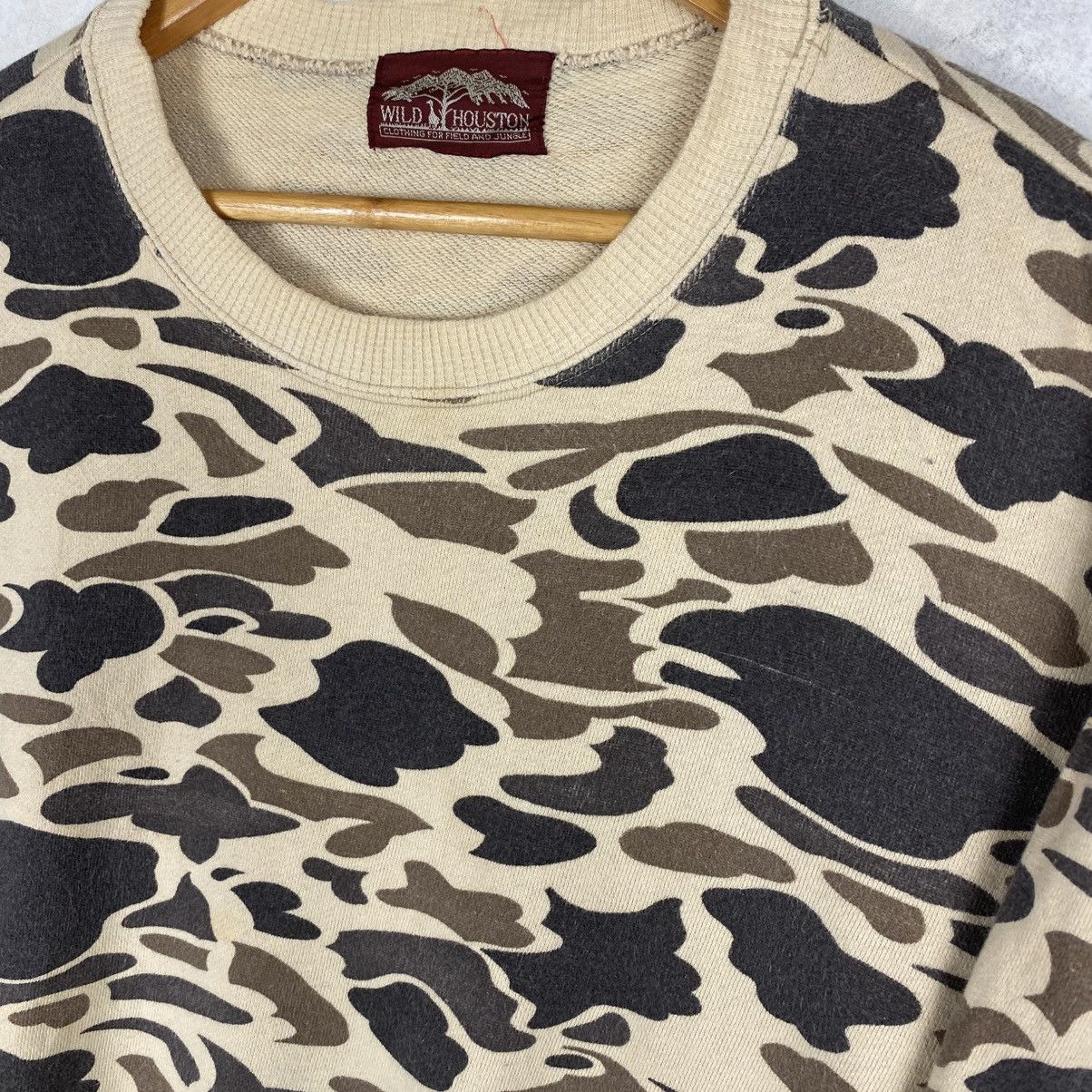 Japanese Brand 💥 BOXY CAMOU WILD HOUSTON JAPAN SWEATSHIRT Size US M / EU 48-50 / 2 - 5 Thumbnail