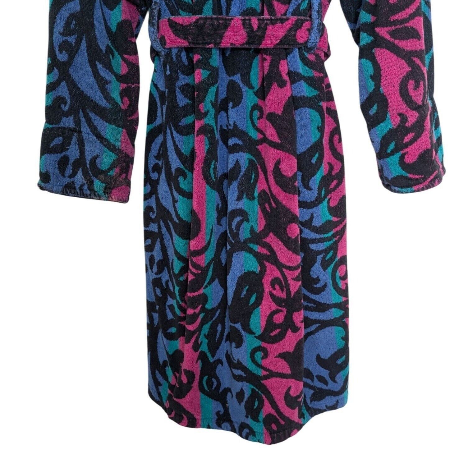 Designer TJ Lawford Scrolls Turkish Cotton Robe Womens Size Medium Size M / US 6-8 / IT 42-44 - 14 Thumbnail