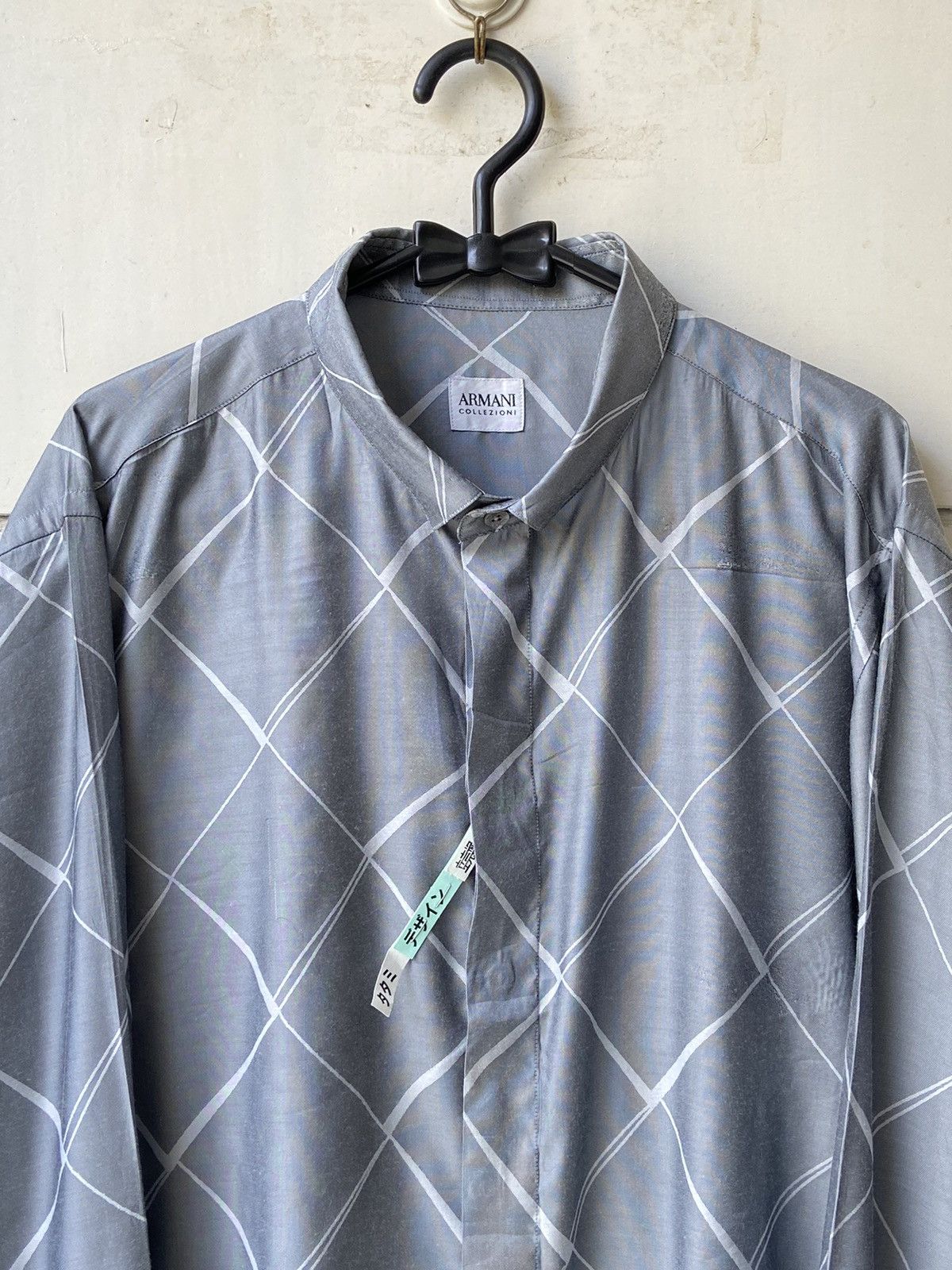 Armani Collezioni ARMANI COLLEZIONI Grey Shirt Size US XXL / EU 58 / 5 - 11 Thumbnail