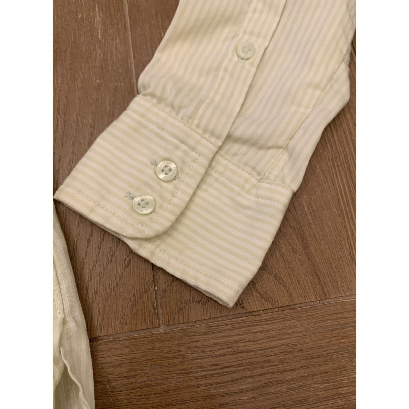 Ariat ARIAT PRO SERIES Long Sleeve Mock Neck Button-Up Dress Shirt Size 40 Yellowish Mens Size 40R - 4 Thumbnail