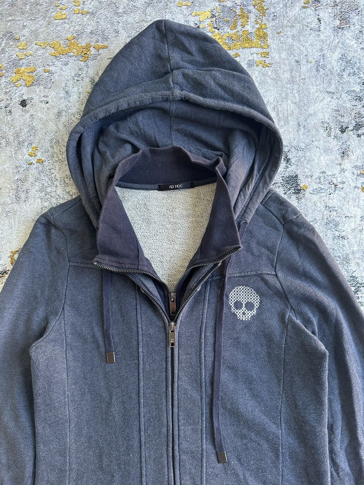 GOA SUNFADED SKULL DOUBLE LAYER AD HOC ZIPPER HOODIE GOA STYLE Size US M / EU 48-50 / 2 - 4 Thumbnail