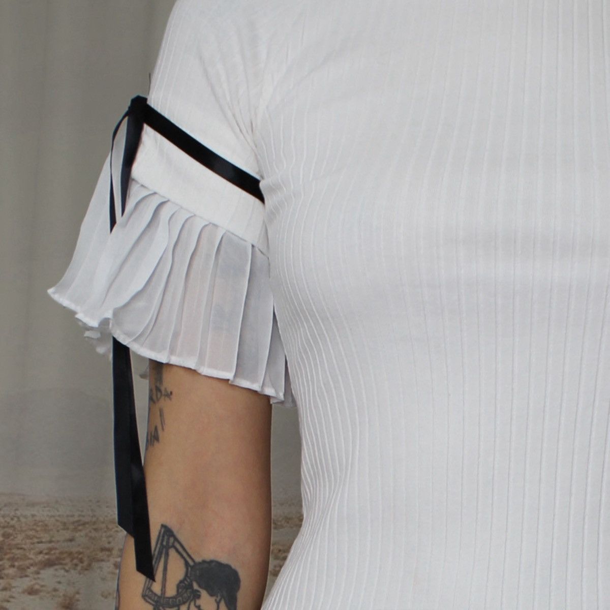 Other 🪽WHITE RUFFLE TOP🪽 Size S / US 4 / IT 40 - 4 Thumbnail