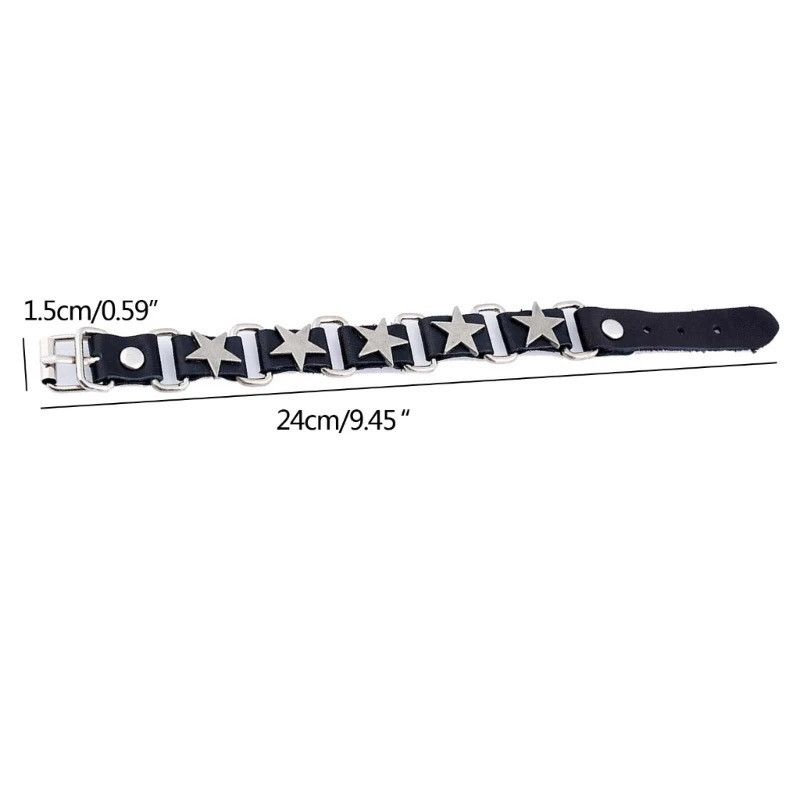 Jewelry Hip Hop Five Star Bracelet Size ONE SIZE - 2 Thumbnail