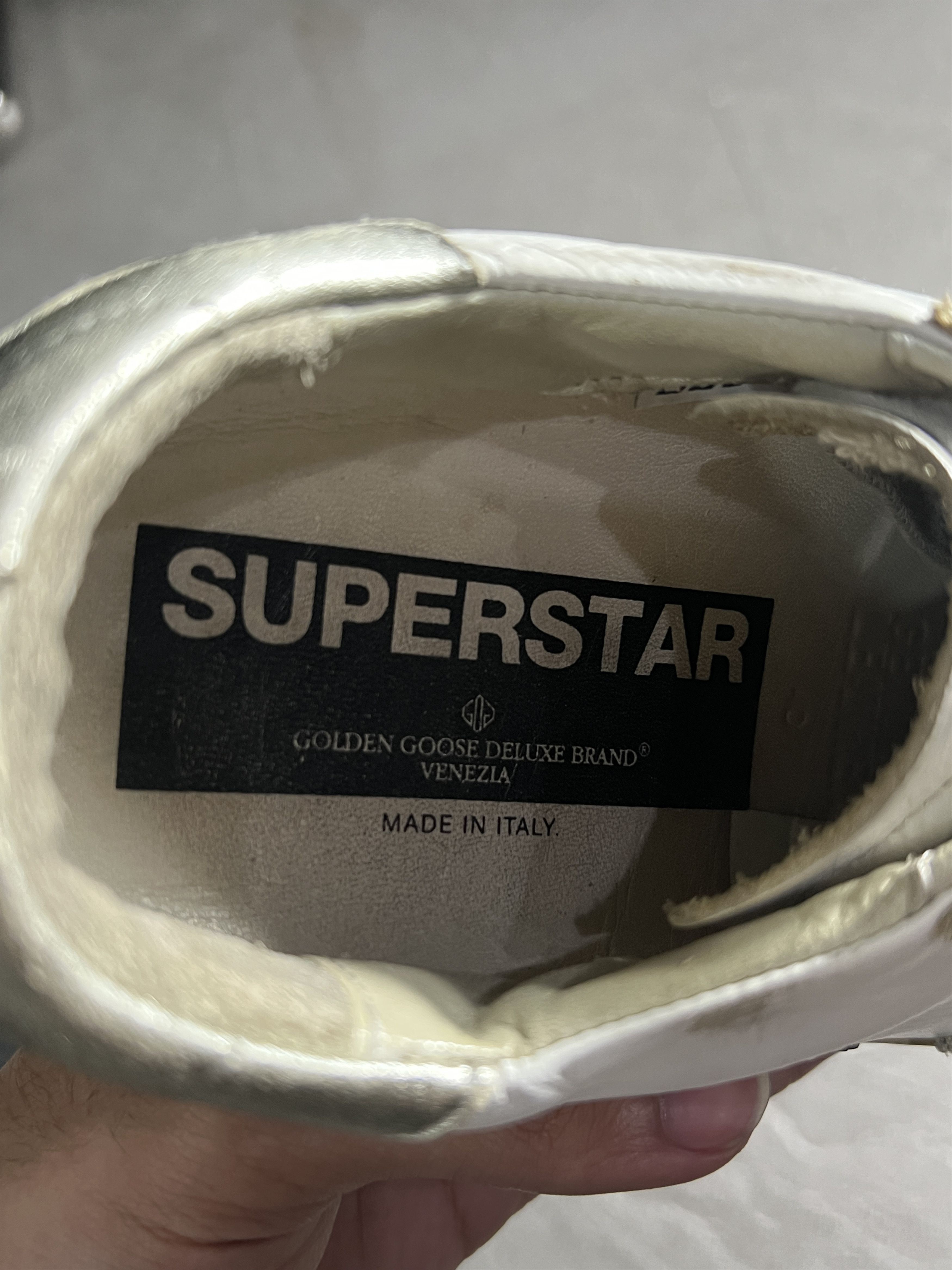 Golden Goose Golden Goose Superstar Suede Star Silver Heel EU40 Size US 7 / EU 40 - 11 Thumbnail