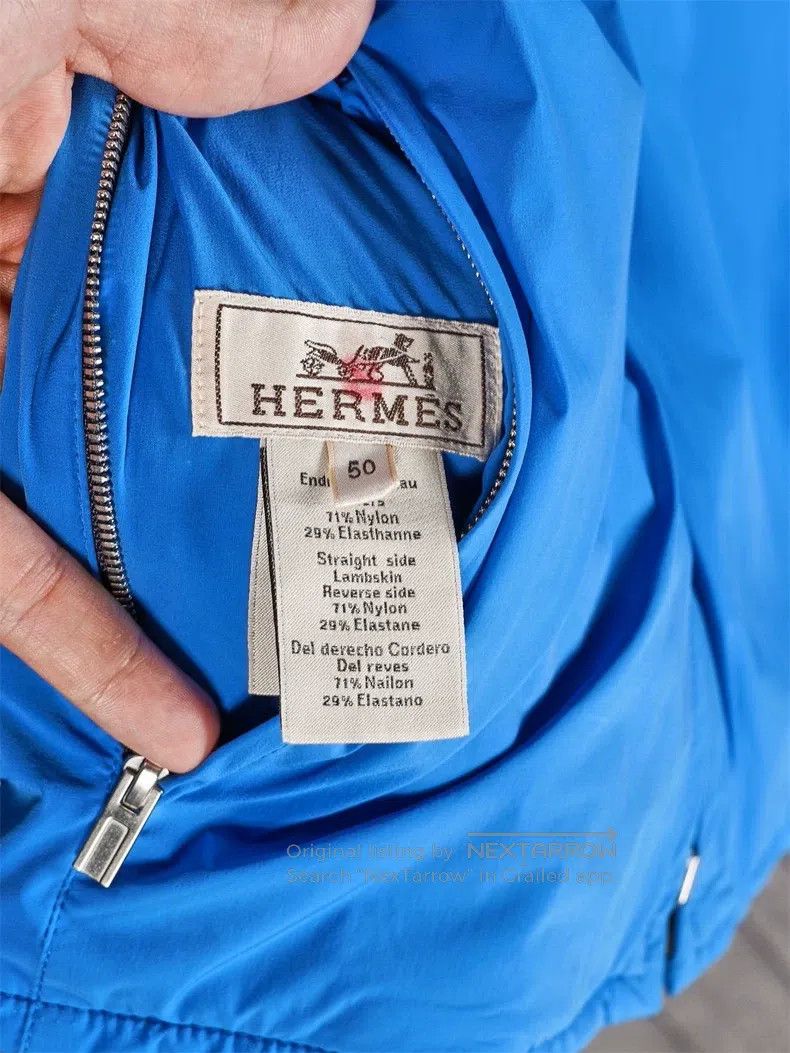 Hermes Hermes Double-Faced Mens Runway Leather Jacket Size US M / EU 48-50 / 2 - 9 Thumbnail