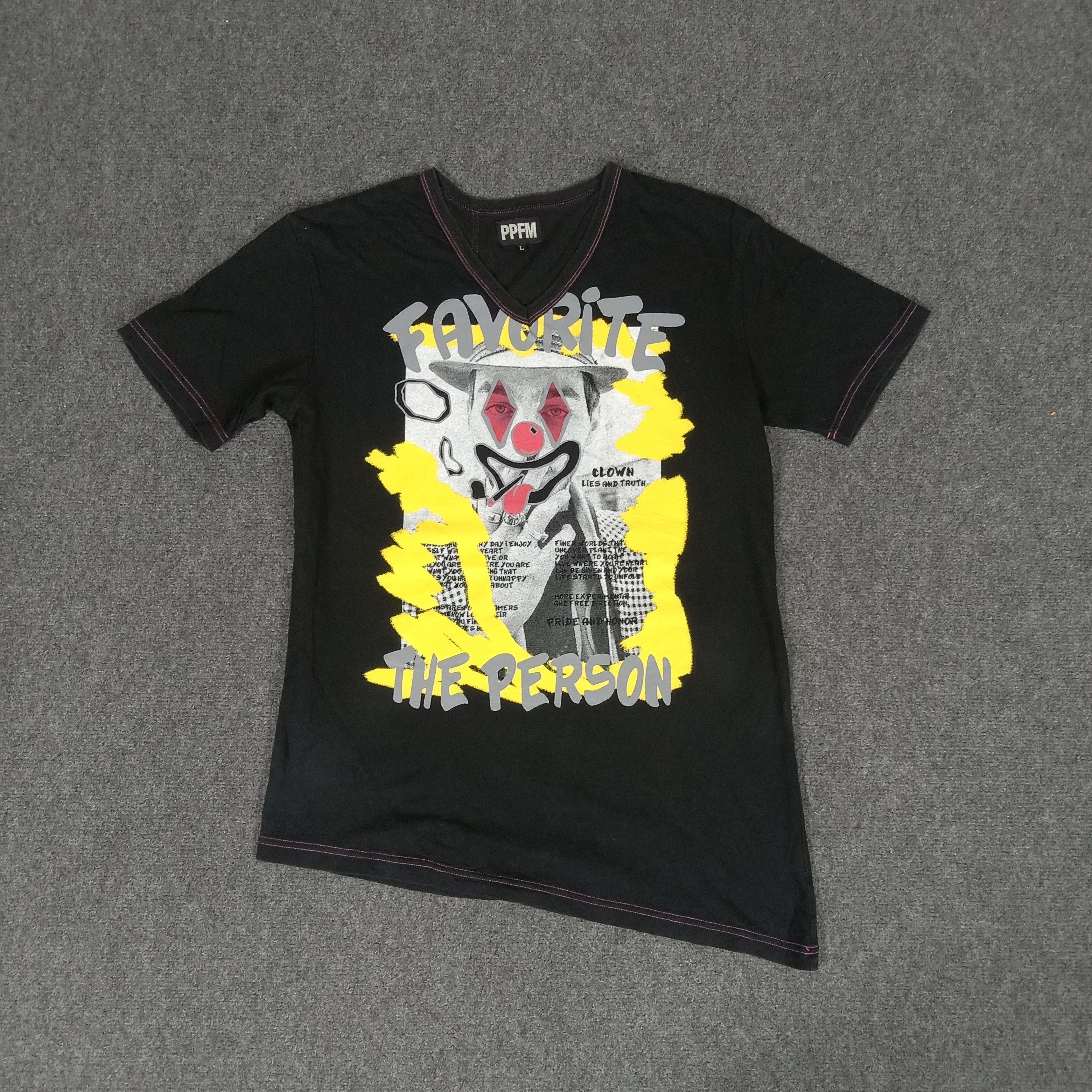 PPFM × Vintage PPFM Favorite The Person Clown Japanese Tshirt Size US M / EU 48-50 / 2 - 1 Thumbnail