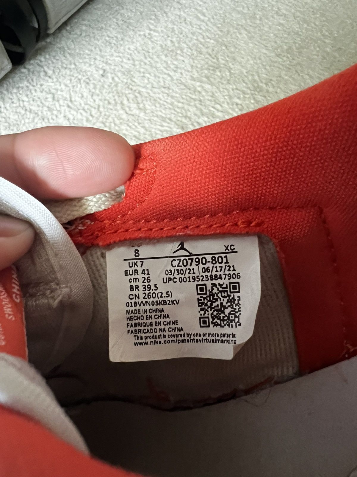 Jordan Brand Air Jordan 1 Low OG “Starfish” Size 8 Size US 8 / EU 41 - 6 Thumbnail