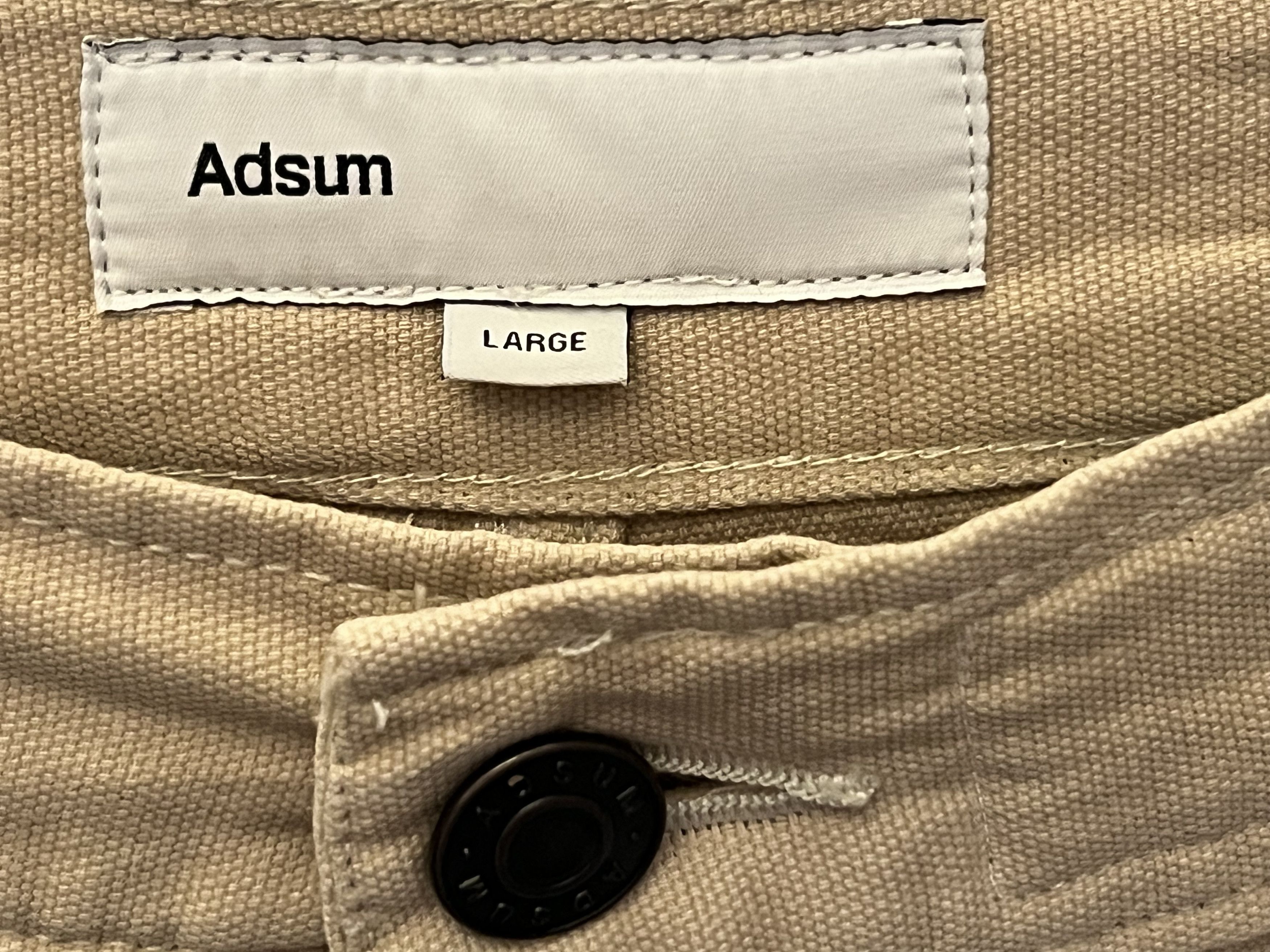 Adsum NWT Adsum SS24 Beige Summer Patch Pocket Pant (L) Size US 34 / EU 50 - 6 Thumbnail