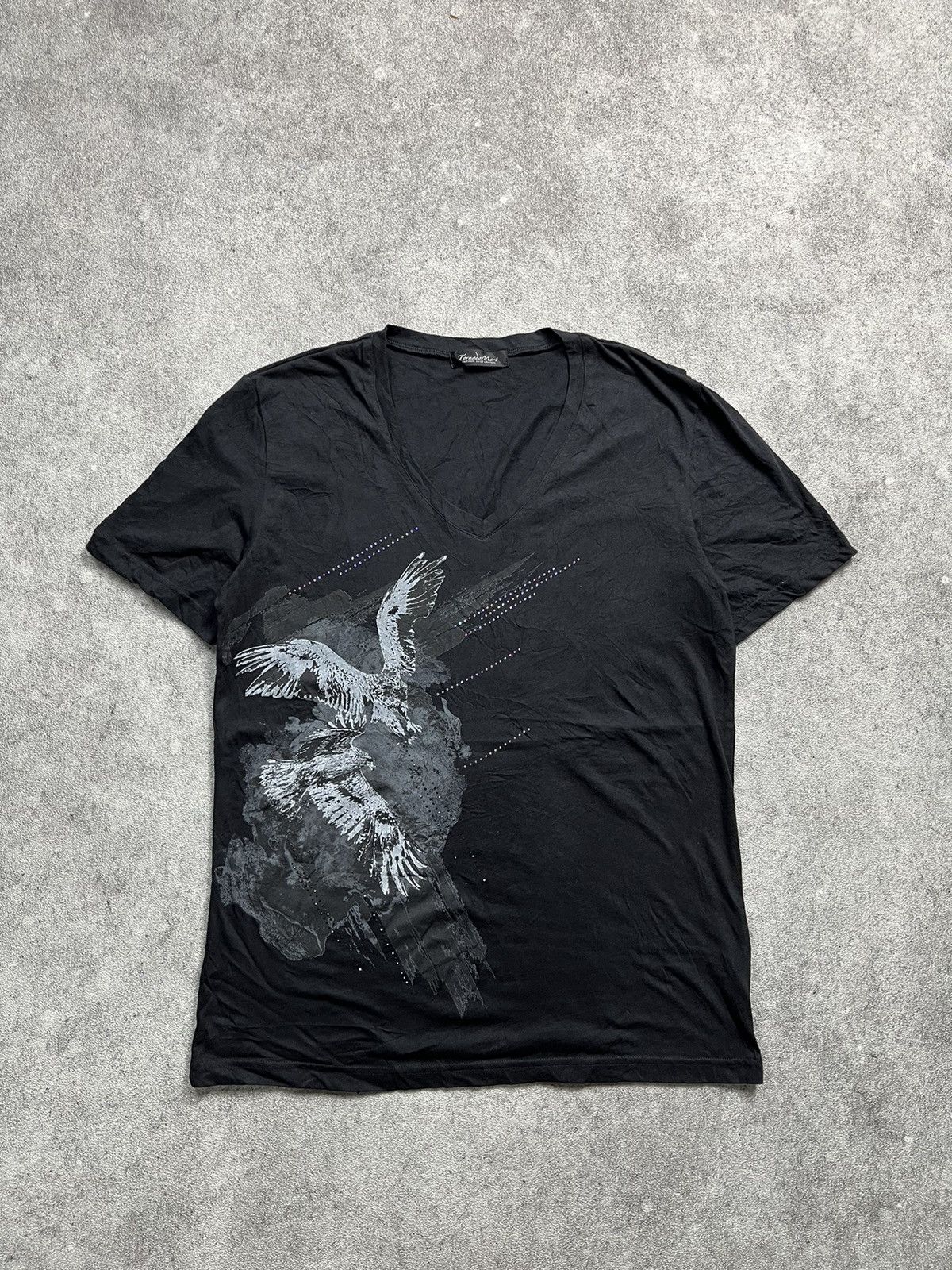 Japanese Brand × KMRii × Tornado Mart Tornado Mart Studed Eagle Poem Tees Size US M / EU 48-50 / 2 - 1 Thumbnail