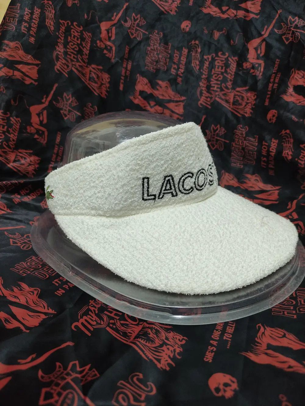 Lacoste × Vintage LACOSTE SPELLOUT VINTAGE VISOR CAP GOLF STYLE Size ONE SIZE - 7 Thumbnail