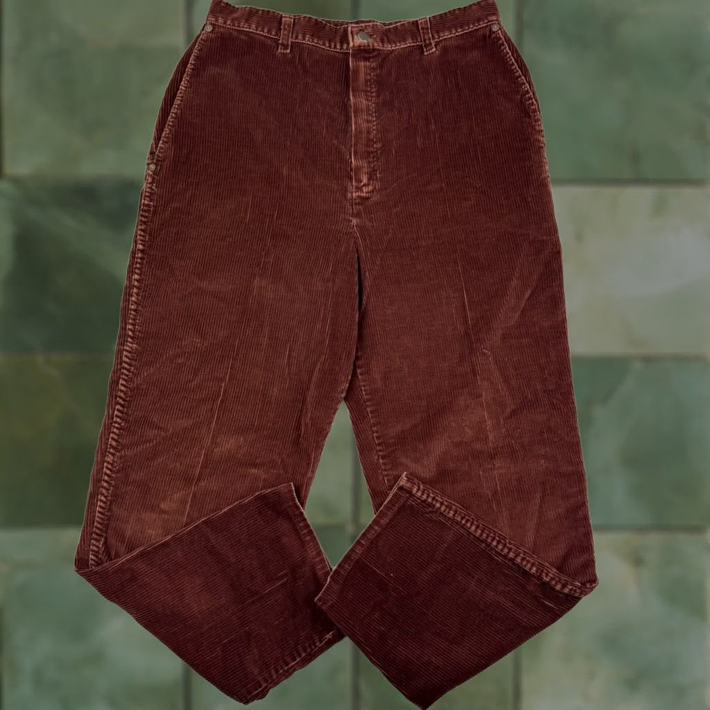 Sears VINTAGE Sears Jr Bazaar Corduroy Pants Womens 28x27 High Waist Hippie 70s 60s Pants Size 28" / US 6 / IT 42 - 1 Thumbnail