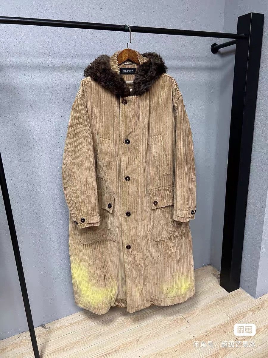 D&G shearling coat parka jacket