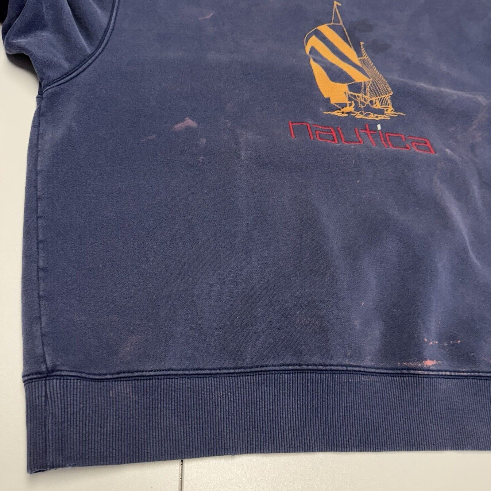 Nautica × Vintage Vintage Nautica Sweatshirt Mens XL Blue Crew Neck Embroidere Size US XL / EU 56 / 4 - 5 Thumbnail