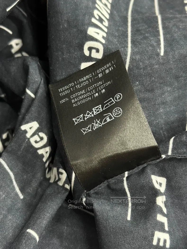 Balenciaga Balenciaga Short-sleeved shirt with full logo letters Size XS / US 0-2 / IT 36-38 - 8 Thumbnail