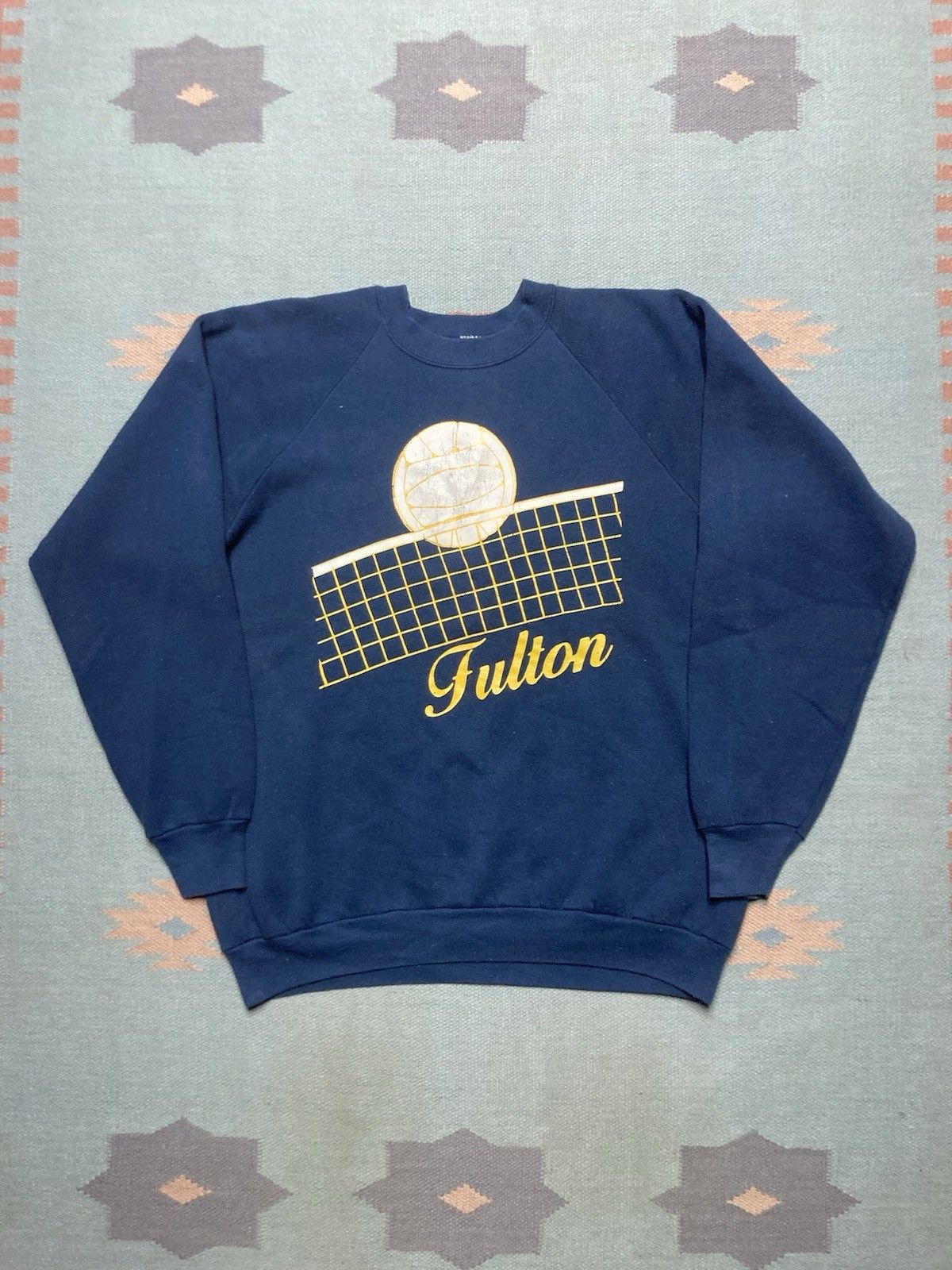 Vintage 80s sweatshirt volleyball Fulton fruit of the loom sports XL Size US XL / EU 56 / 4 - 1 Thumbnail