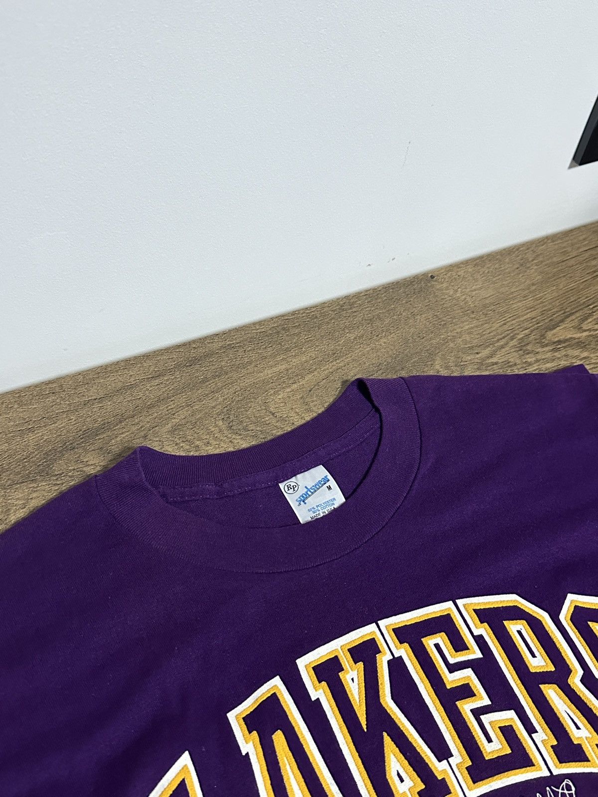 NBA × Vintage DeadStock 1988 Los Angeles Lakers World Champions T-Shirt Size US M / EU 48-50 / 2 - 10 Thumbnail