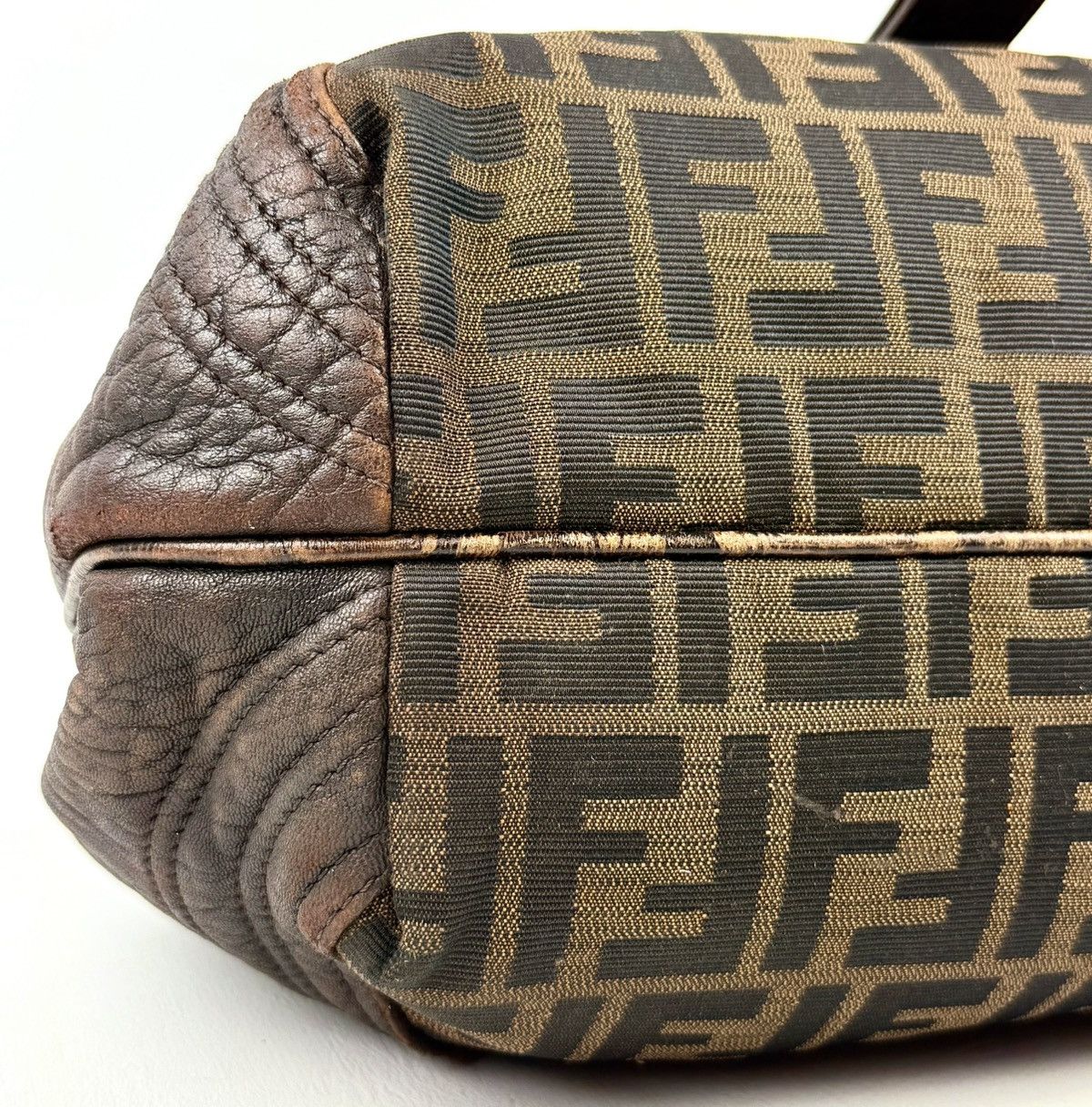 Fendi Fendi - 2000’s - Tortoise - FF - Tabacco - Zucca - Small Spy Size ONE SIZE - 12 Thumbnail
