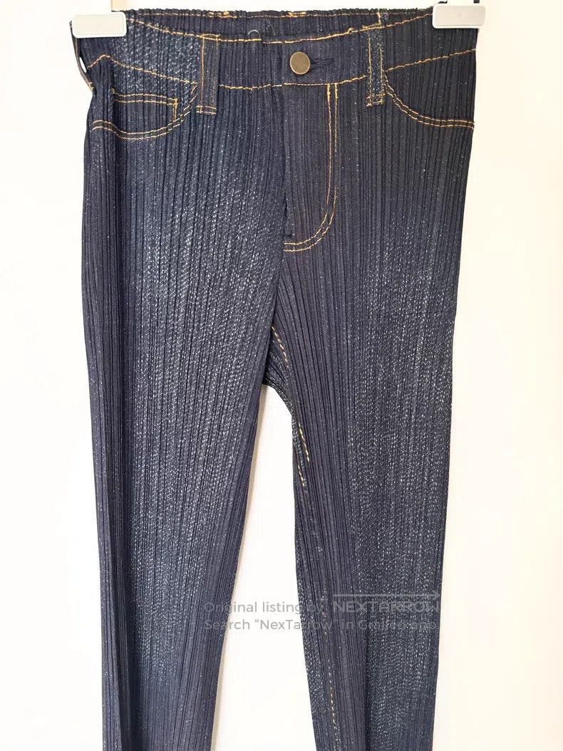 Issey Miyake Issey Miyake size:1 Pleated Series Blue Jeans Size 22" - 2 Thumbnail