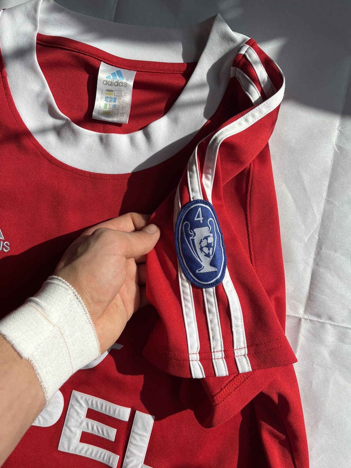 Adidas × Vintage Vintage Bayern Munich Home Shirt Hargreaves-Adidas Opel UCL Size US L / EU 52-54 / 3 - 4 Thumbnail