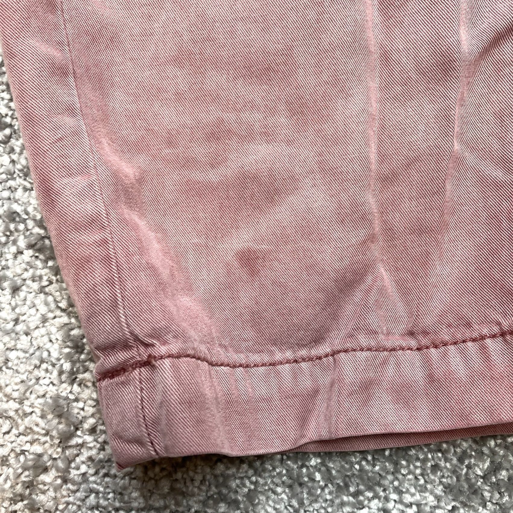American Eagle Outfitters VINTAGE? No — American Eagle Paperbag Pants Womens 2 Regular Pink Belted Tie Lyocell 28x29 Size 28" / US 6 / IT 42 - 7 Thumbnail