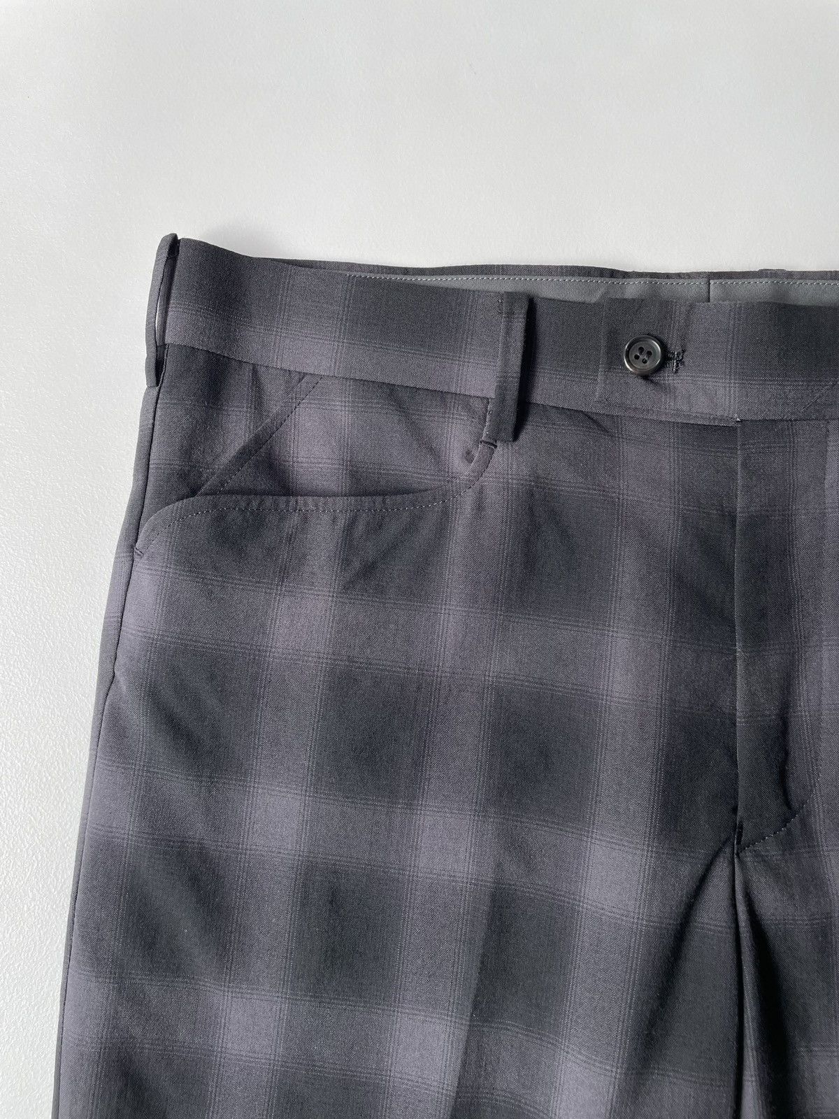 Undercover ‘Shadow Plaid’ Check Wool Trousers Size US 32 / EU 48 - 3 Thumbnail
