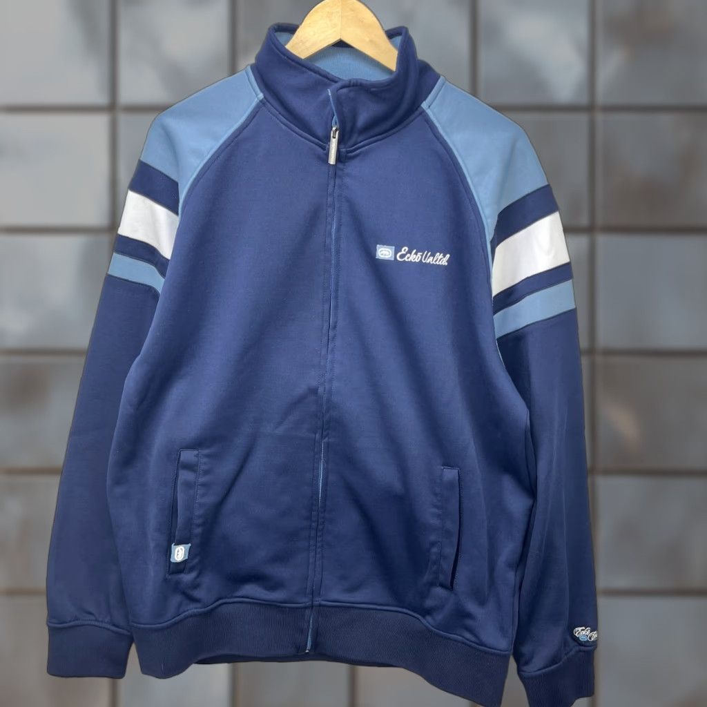 Ecko Unltd. VINTAGE Ecko UNLTD Track Jacket Medium M Blue Zip Mens Size US M / EU 48-50 / 2 - 1 Thumbnail