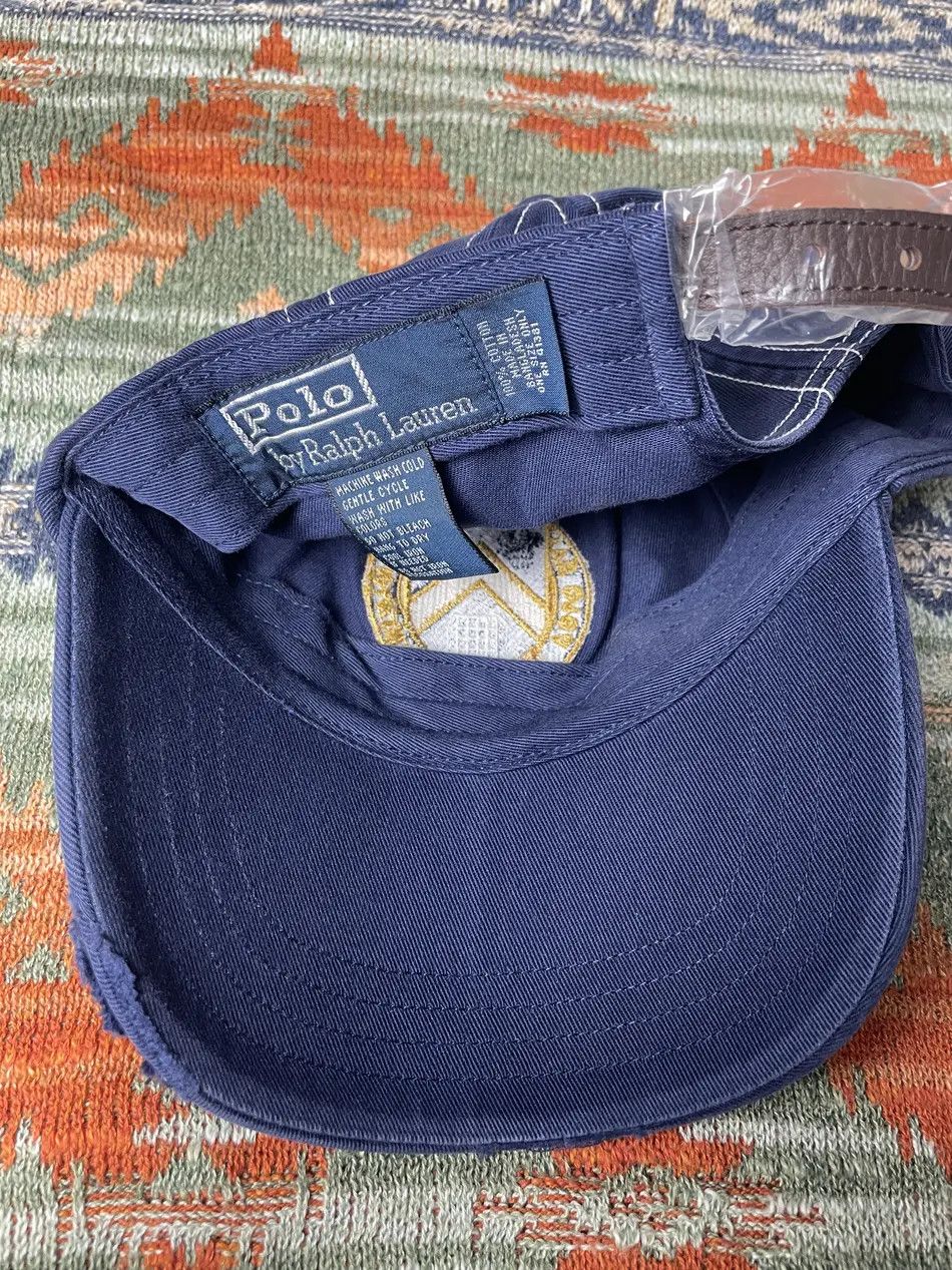 Polo Ralph Lauren Polo Ralph Lauren Rare Leather Baseball Hat cap Size ONE SIZE - 4 Thumbnail