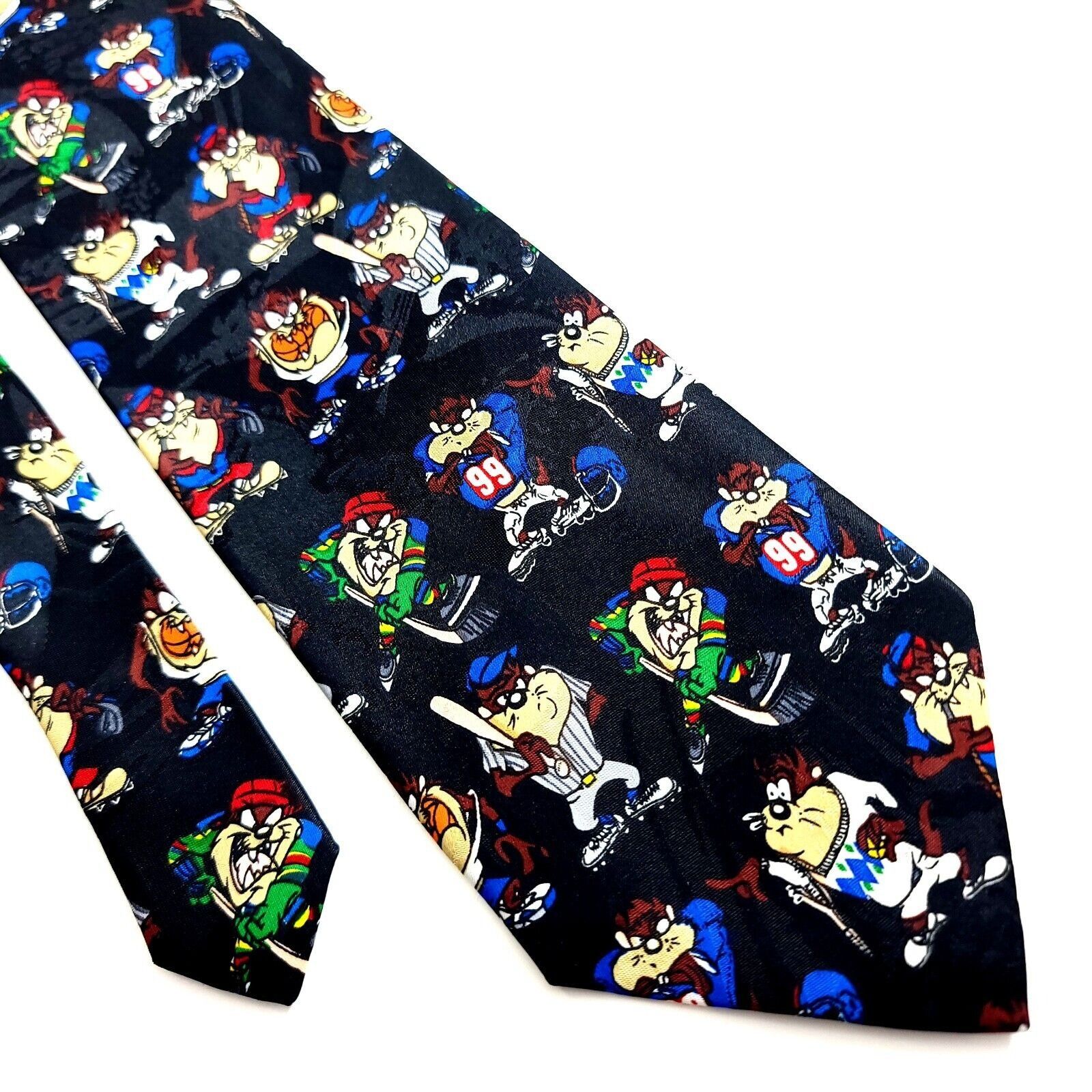 Warner Bros Looney Tunes Black Tasmanian Devil Sports Print Polyester Wi Size ONE SIZE - 1 Thumbnail