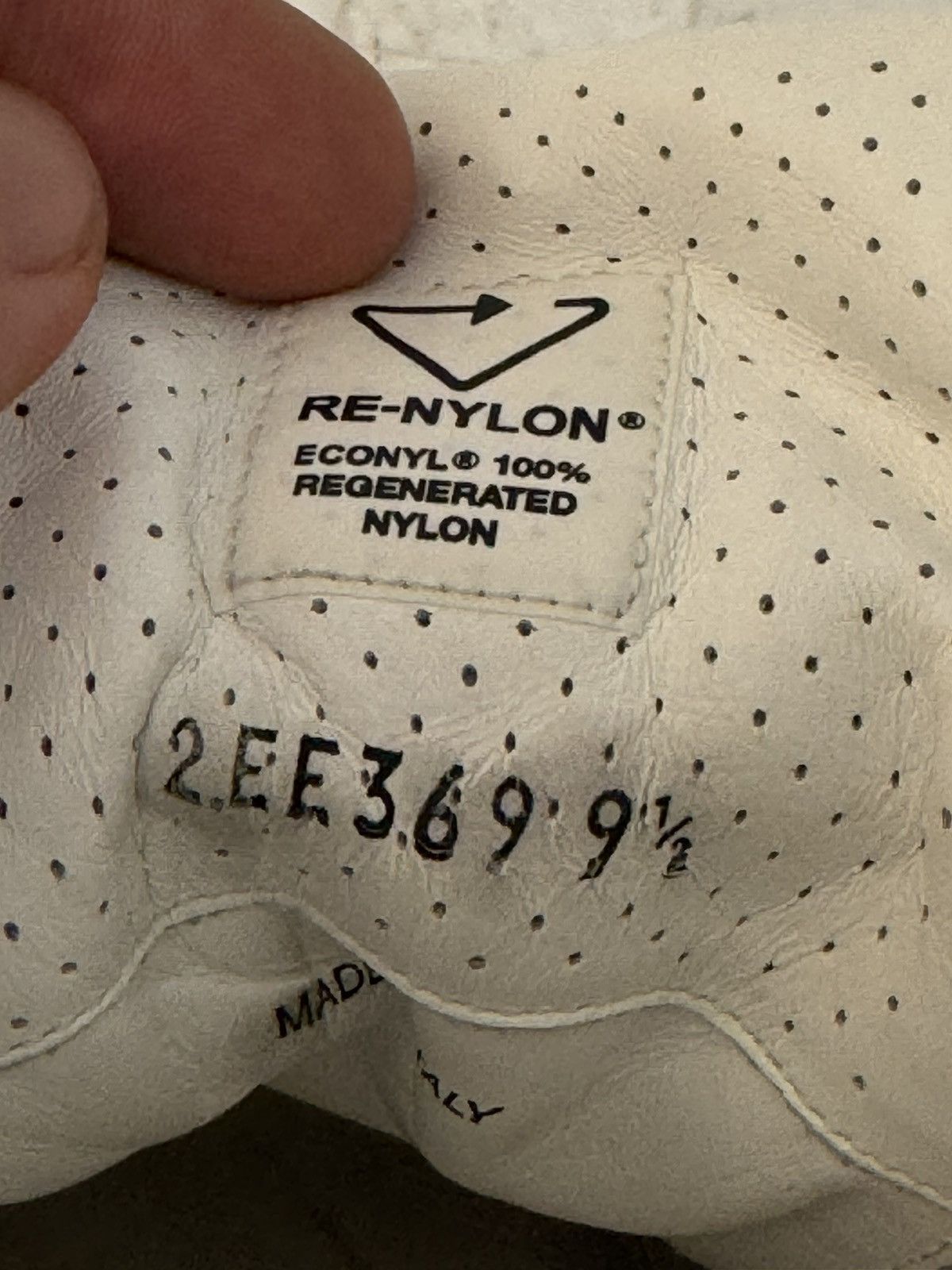 Prada Prada White Prax 01 Re-Nylon and Leather sneakers Size US 10.5 / EU 43-44 - 7 Thumbnail