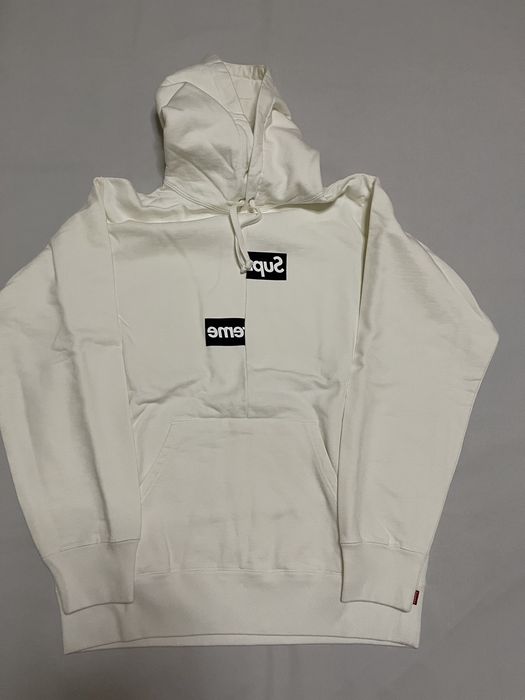 Supreme Box Logo Hooded Sweatshirt Supreme Box Logo Hooded Sweatshirt / L / White