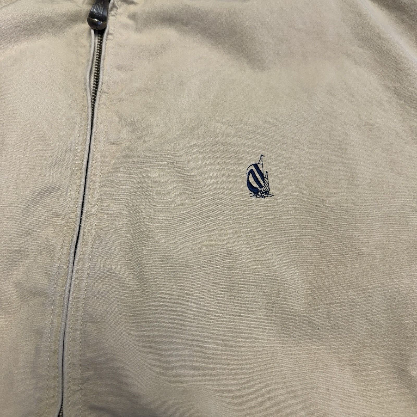 Nautica Vintage Nautica Jacket Mens Large 27x27 Beige Full Zip Colla Size US L / EU 52-54 / 3 - 13 Thumbnail