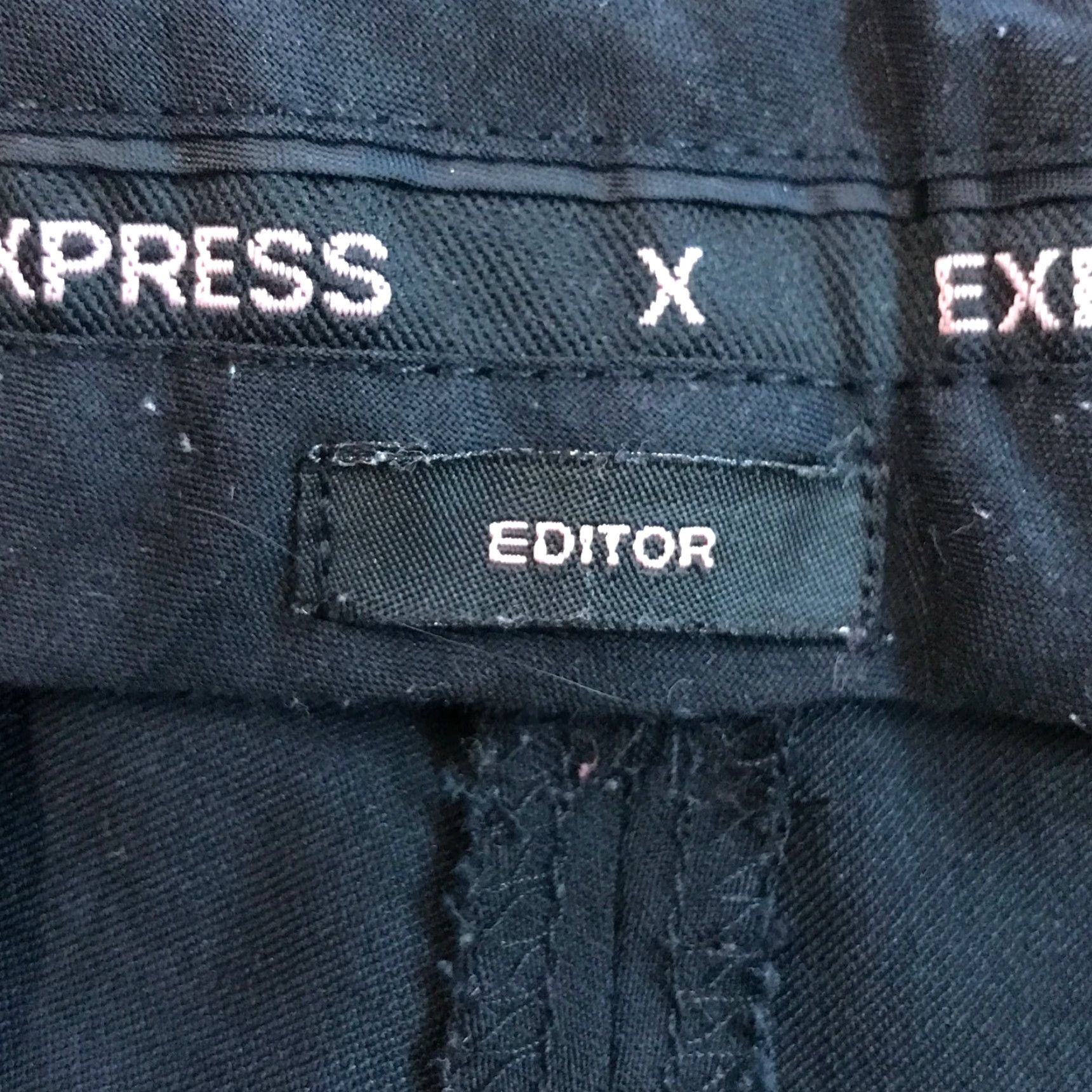 Express Express Editor Women's Cropped Capri Pants Size 6 Black Casual Regular Fit Size 28" / US 6 / IT 42 - 6 Thumbnail