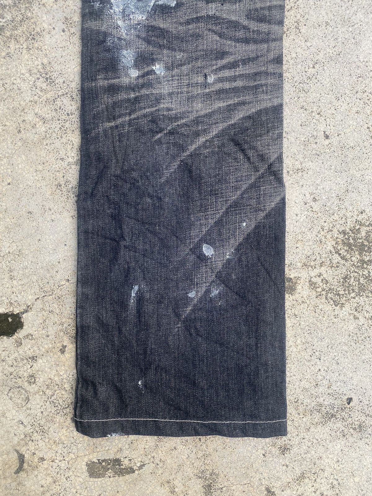 Japanese Brand Flare Jeans Semantic Distressed Boro Painted Bootcut Size US 32 / EU 48 - 17 Thumbnail
