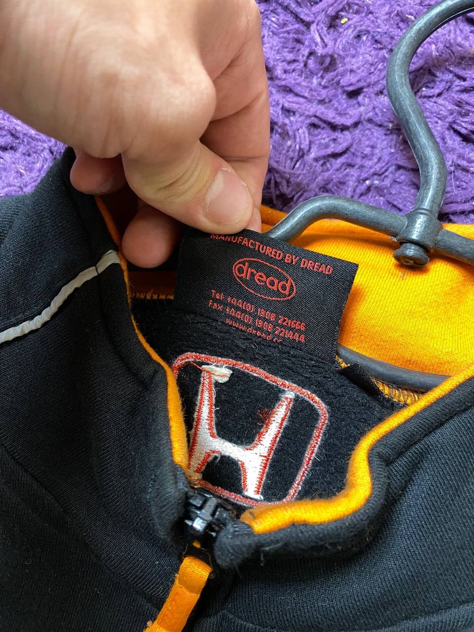 Honda Motosport Y2K Sweatshirt Zip HONDA Size XXL Size US XXL / EU 58 / 5 - 15 Thumbnail