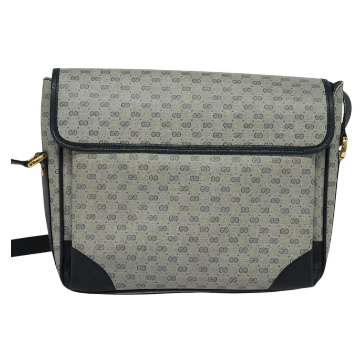 Gucci GUCCI Micro GG Supreme Shoulder Bag Pvc Navy Gold 001 116 Size ONE SIZE - 3 Thumbnail