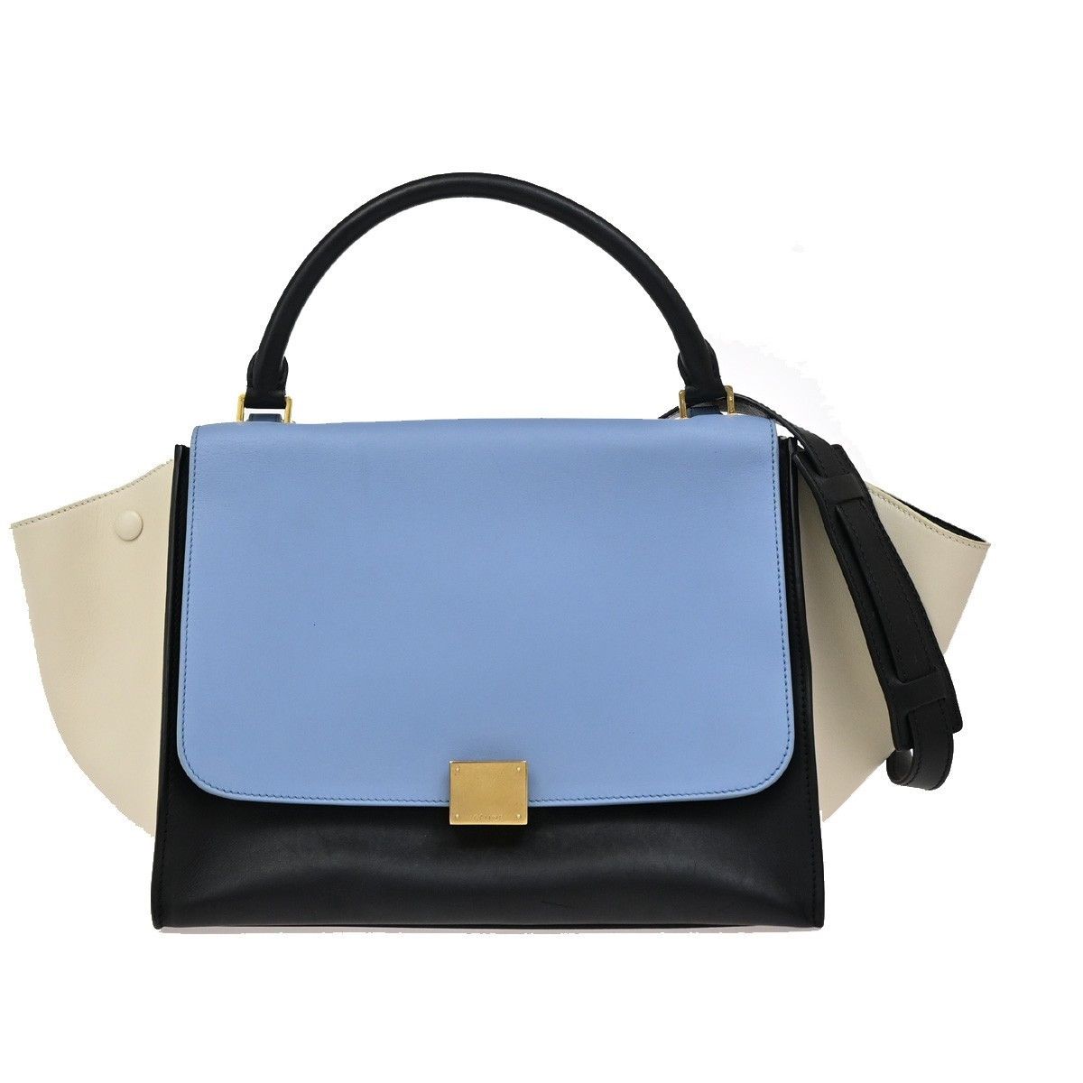 Celine Celine Tricolor Trapeze Bag Leather Size ONE SIZE - 1 Thumbnail