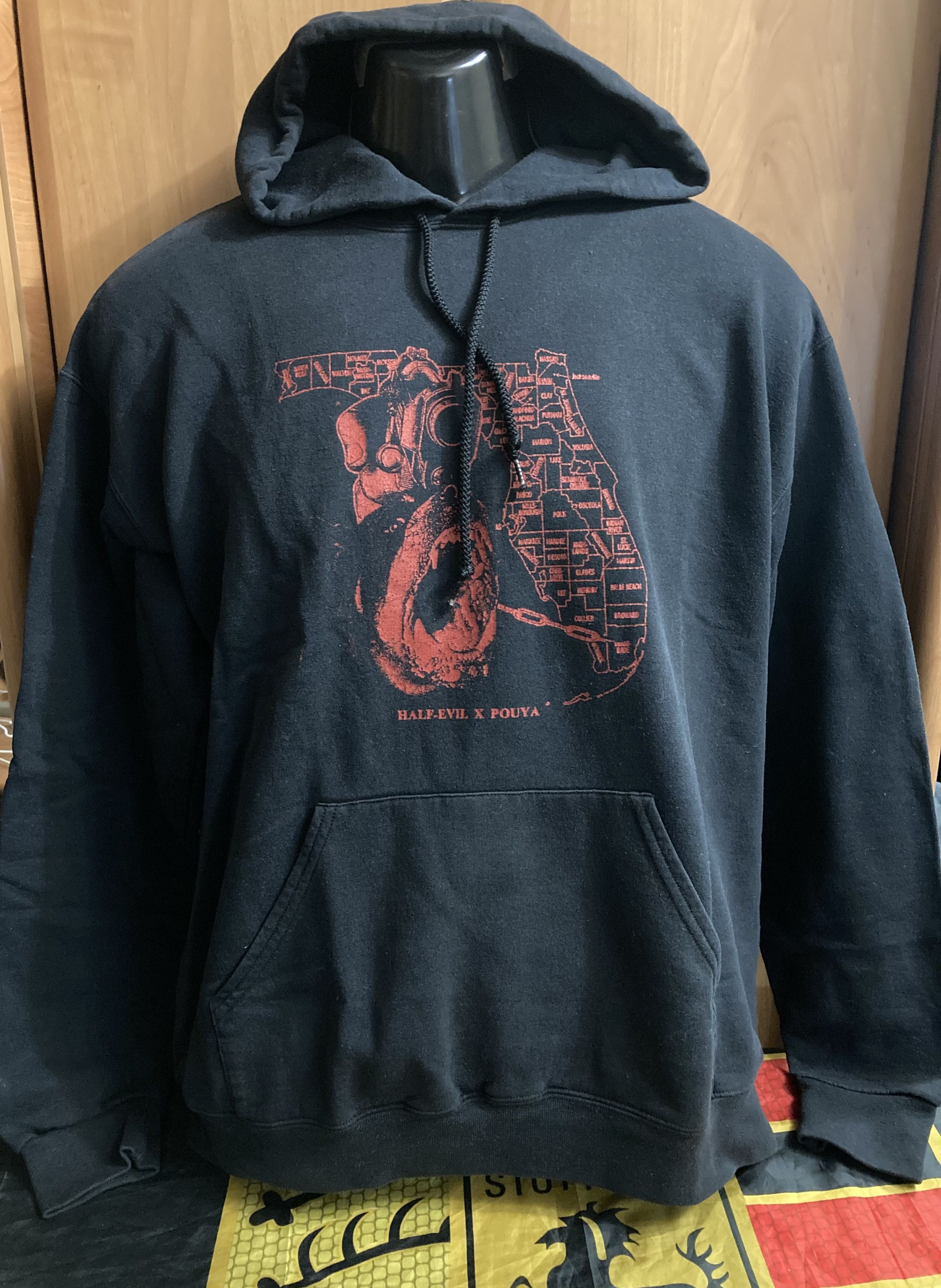 Half Evil Half Evil X Pouya Collab Florida Rap Hoodie Size US L / EU 52-54 / 3 - 2 Thumbnail