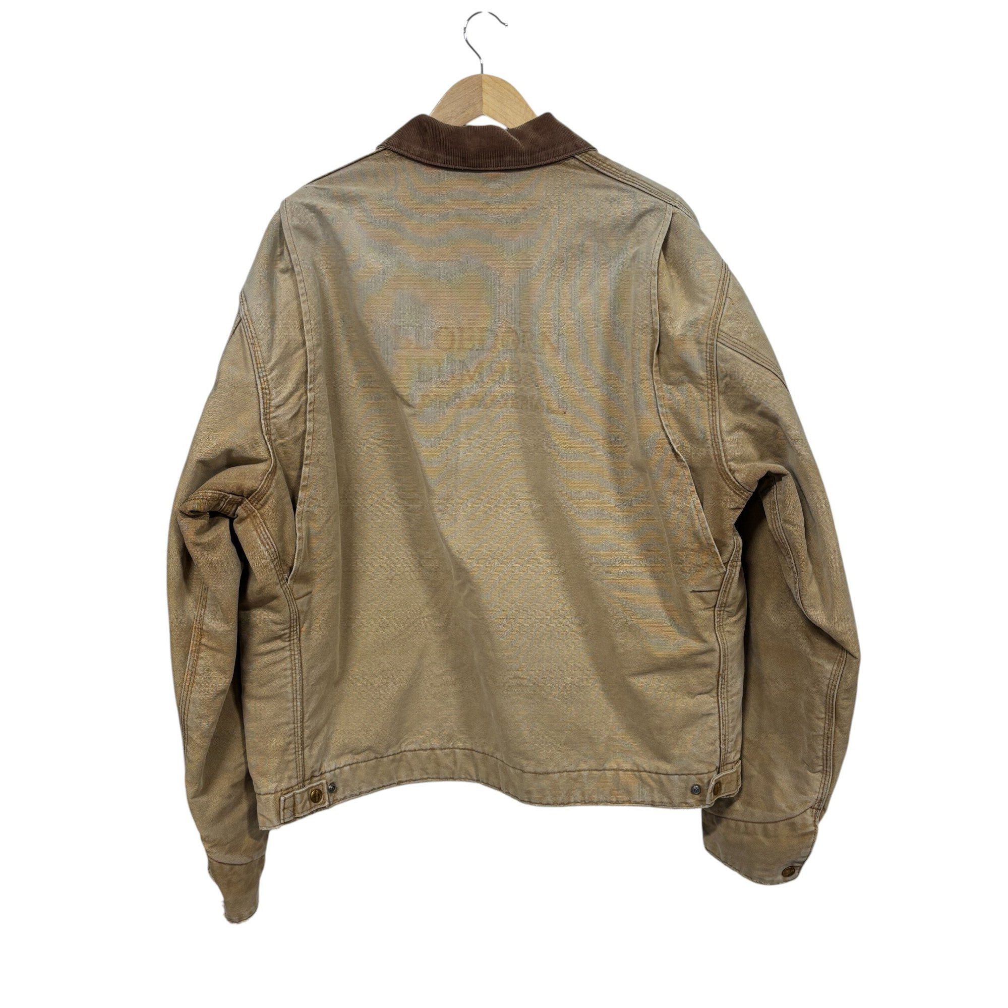 Carhartt Vintage Carhartt Made in USA J01 Brown Detroit Jacket Blanke Size US XXL / EU 58 / 5 - 2 Thumbnail