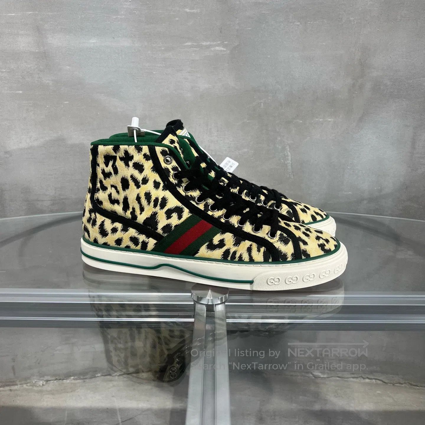 Gucci Guicci Tennis 1977 Leopard Pattern Board Shoes Size US 8.5 / EU 41-42 - 4 Thumbnail